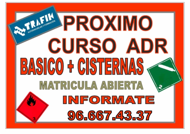 Curso OBTENCIÓN Y RENOVACIÓN de Mercancias Peligrosas para carné de Camión