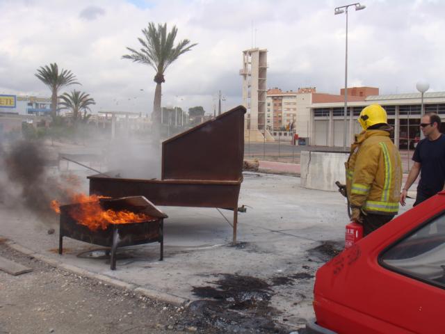 PRACTICAS REALES EXTINCION DE INCENDIOS DURANTE CURSOS CAP