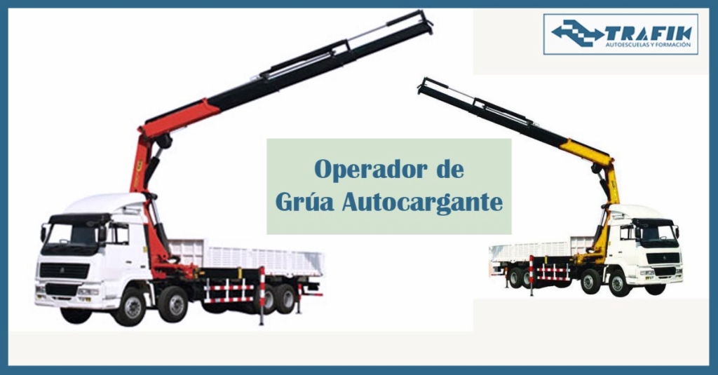 GRÚA AUTOCARGANTE AUTOESCUELA ALICANTE ELCHE CAMIÓN PLUMA