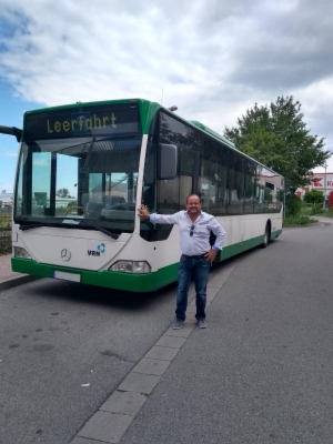 Emilio, conductor de autobús en Alemania