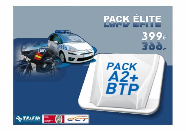 Pack Elite para permiso A2 y BTP en autoescuelas de Alicante y Elche