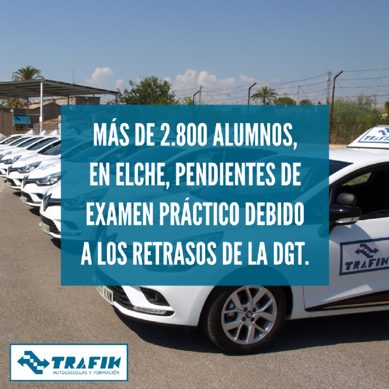 MÁS DE 2.800 ALUMNOS, EN ELCHE, PENDIENTES DE EXAMEN PRÁCTICO DEBIDO A LOS RETRASOS DE LA DGT.